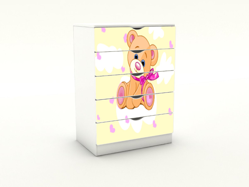 Becks komoda Macko žltý